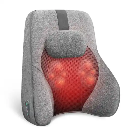 Ofertă limitată Dispozitiv de Masaj pentru Spate COMFIER, Ergonomic, cu Functie de Incalzire, 4 Noduri Shiatsu