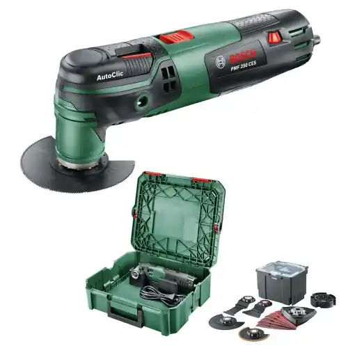 Livrare gratuită Unelte multifunctionale Bosch PMF 250 CES, 250 W, set universal, sistem compact
