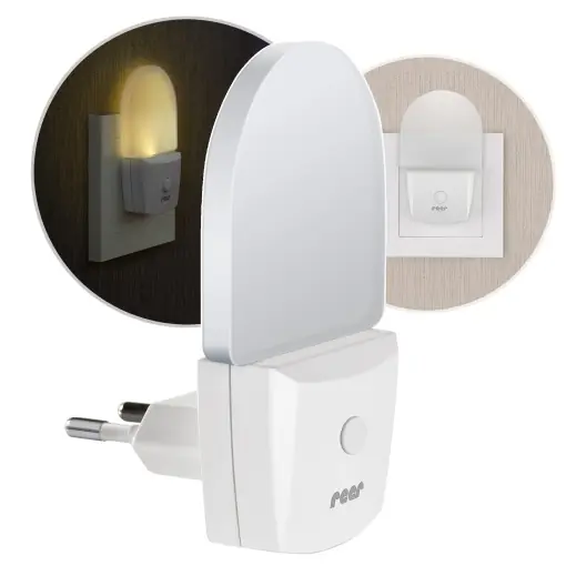 Lampa de Noapte Reer NightGuide, Alb, cu Intrerupator, LED 0.5W Super ofertă