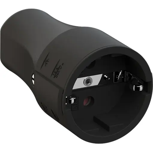 Ofertă Conector de montaj BACHMANN CEE 73, 2-polig, negru, 16A250V