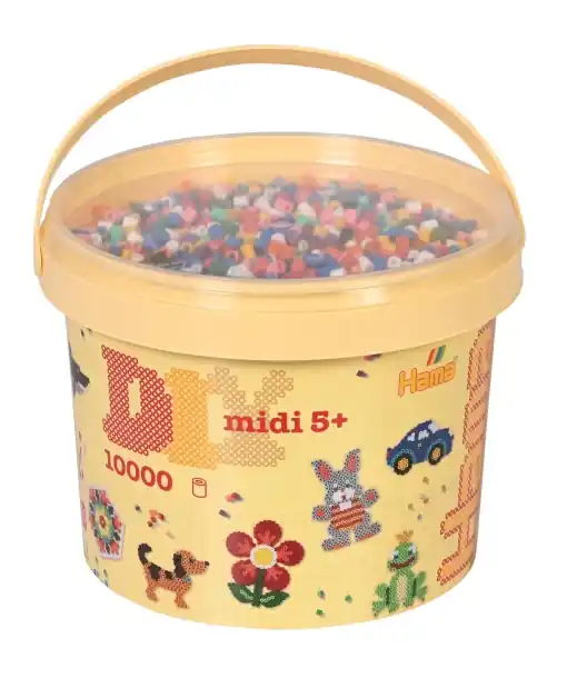 Ofertă limitată Perle Midi Hama 10.000 buc Mix 00 - 5 mm, creativitate si dezvoltare
