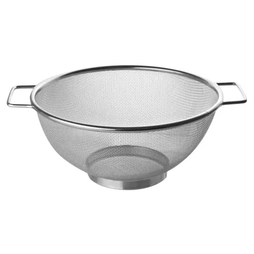 Cumpără online Sita din inox Fackelmann 28331, diametru 20 cm, cu 2 manere, argintie