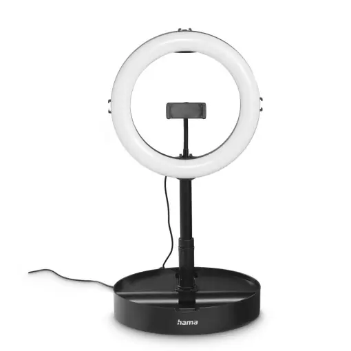 Ringlicht LED Hama SpotLight FoldUp 102 II, 10,2, 128 LED-uri, negru Preț redus