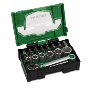 Ofertă limitată Set de Biti HiKOKI 24 piese cu Ratsa - Torx, PH, PZ, SL, ideal pentru acasa si atelier
