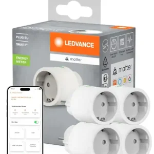 Reducere de preț Priza Inteligenta LEDVANCE SMART Indoor, 2300W, WiFi, Alb, 4-Pack