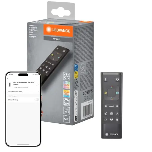 Nu rata Telecomanda WiFi LEDVANCE SMART cu USB, Aluminium, Negru