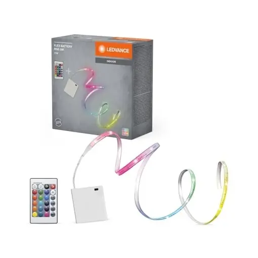 Lichidare de stoc Banda LED cu acumulator LEDVANCE, 5 W, RGB, 5 m, dimabila
