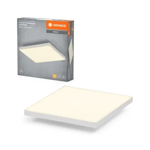 Plafoniera LEDVANCE Planon, 19 W, alba, forma quadrata, 3000 K Livrare gratuită