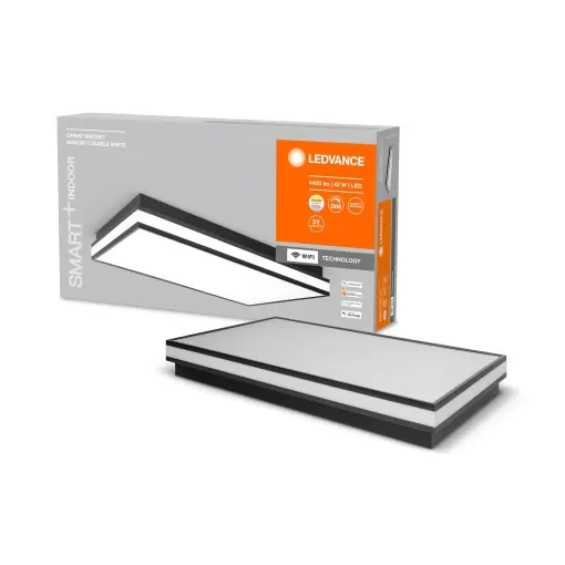 Lampa LED Deckenleuchte LEDVANCE ORBIS MAGNET SMART Wi-Fi 42W, 3000-6500K, Neagra Reduceri