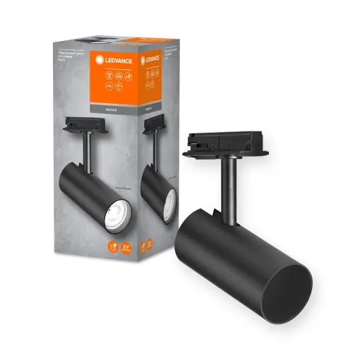 Chilipir Spoturi LEDVANCE TRACKLIGHT, negru, cu soclu GU10, design loft, smart