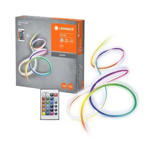 Cel mai vândut Banda LED LEDVANCE NEON FLEX 2M, alb, 4,7W, RGB, USB