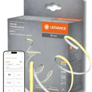 Reducere specială Banda LED decorativa LEDVANCE SMART WIFI COB, 3m, lumina alba reglabila, silicon