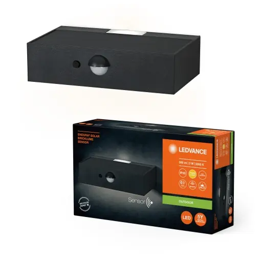 Premium Lampa solara LEDVANCE ENDURA STYLE BRICKLUME, 3W, 300lm, gri