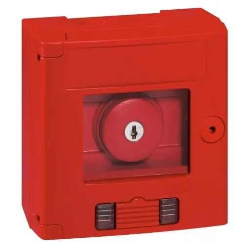 Cutie de siguranta Legrand 038009, IP 44, IK 07, rosu, cu LED si buton cu cheie Premium