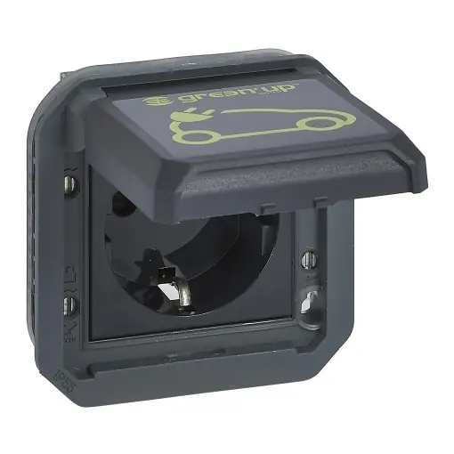 Priza pentru incarcare auto Legrand Plexo New, 230V, 16A, IP55, Anthrazit Reduceri