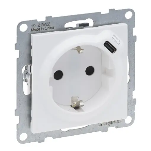 Priza cu USB Legrand SEANO 2 in 1, Ultraalb, 16 A, cu protectie sporita Ultima șansă