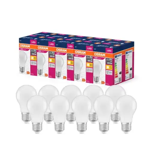 Lampa LED Osram Value Classic A40, E27, 470 Lumen, cald Comandă acum