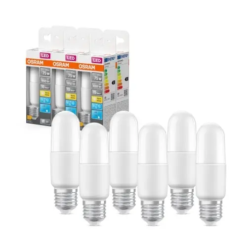 Lampa LED OSRAM E27, 10W, 2700K, 6 bucati Reducere