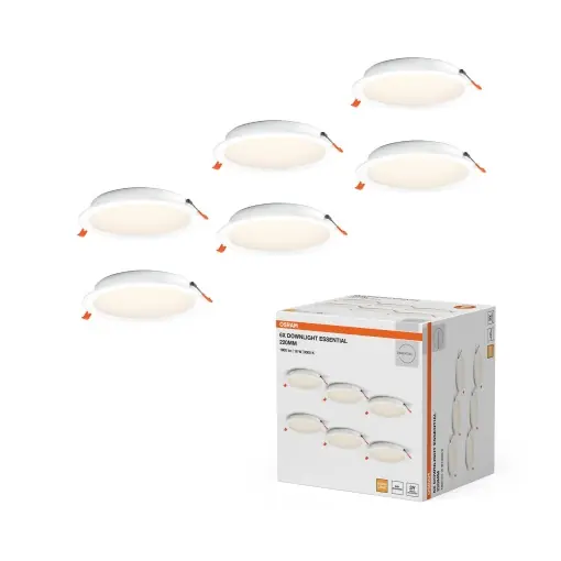 Spot LED Osram Essential 18W 220mm, lumina calda 3000K, alb Disponibil imediat