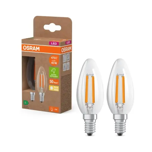 Expediere rapidă Lampa LED Osram Superstar Classic, 2.2 W, 470 lm, E14, cald