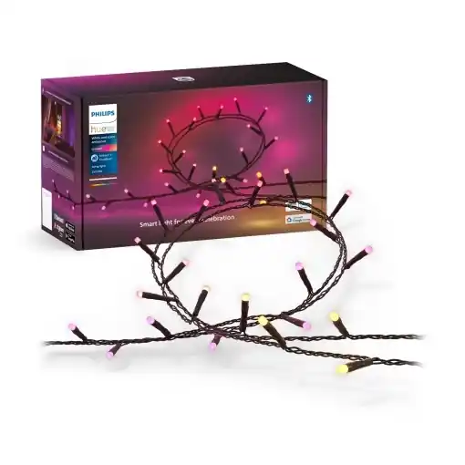 Lanterne LED Philips Hue Festavia, 250 Mini LED-uri, 20 m, Alb si Culoare Livrare rapidă