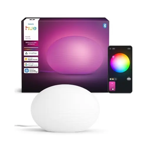 Mai ieftin Lampa LED Philips Hue Flourish, dimmabila, lumina alba si colorata, 16 milioane culori