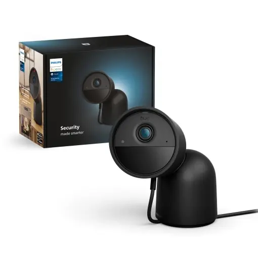 Camera de supraveghere Philips Hue Secure, Full HD, cablata, neagra Nu rata