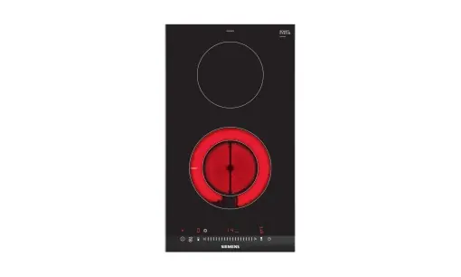 Plita electrica Siemens ET375FFP1E iQ300, 2 zone de gatit, 30.2 cm, ceramica Reducere specială
