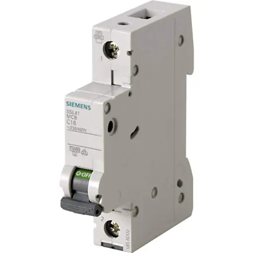 Intrerupator de circuit Siemens 5SL4116-6, 1 polig, 16A, 10 kA, 230V400V Preferatul clienților