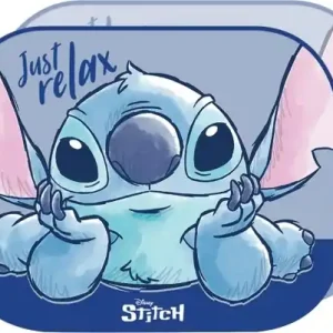 Ieftin Parasolar auto Tataway Lilo Stitch 44x35 cm, UV Protectie, Fond lila