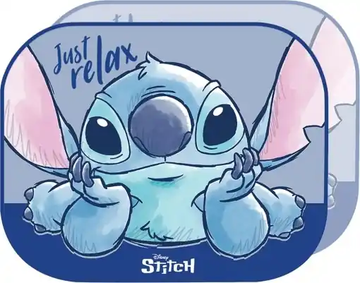 Ieftin Parasolar auto Tataway Lilo Stitch 44x35 cm, UV Protectie, Fond lila