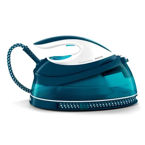 Statie de calcat Philips Perfect Care Compact GC784420, 2400W, 1.5L, Albastra Discount
