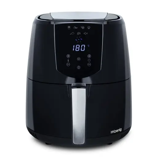 Plată sigură Friteuza cu aer cald H.Koenig FRY800, 4 L, 1400 W, 7 programe